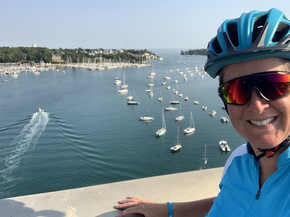 A quick cycle over the bridge in Benodet, to get some photos of the beautiful view ☀️😊 #AHPsActive