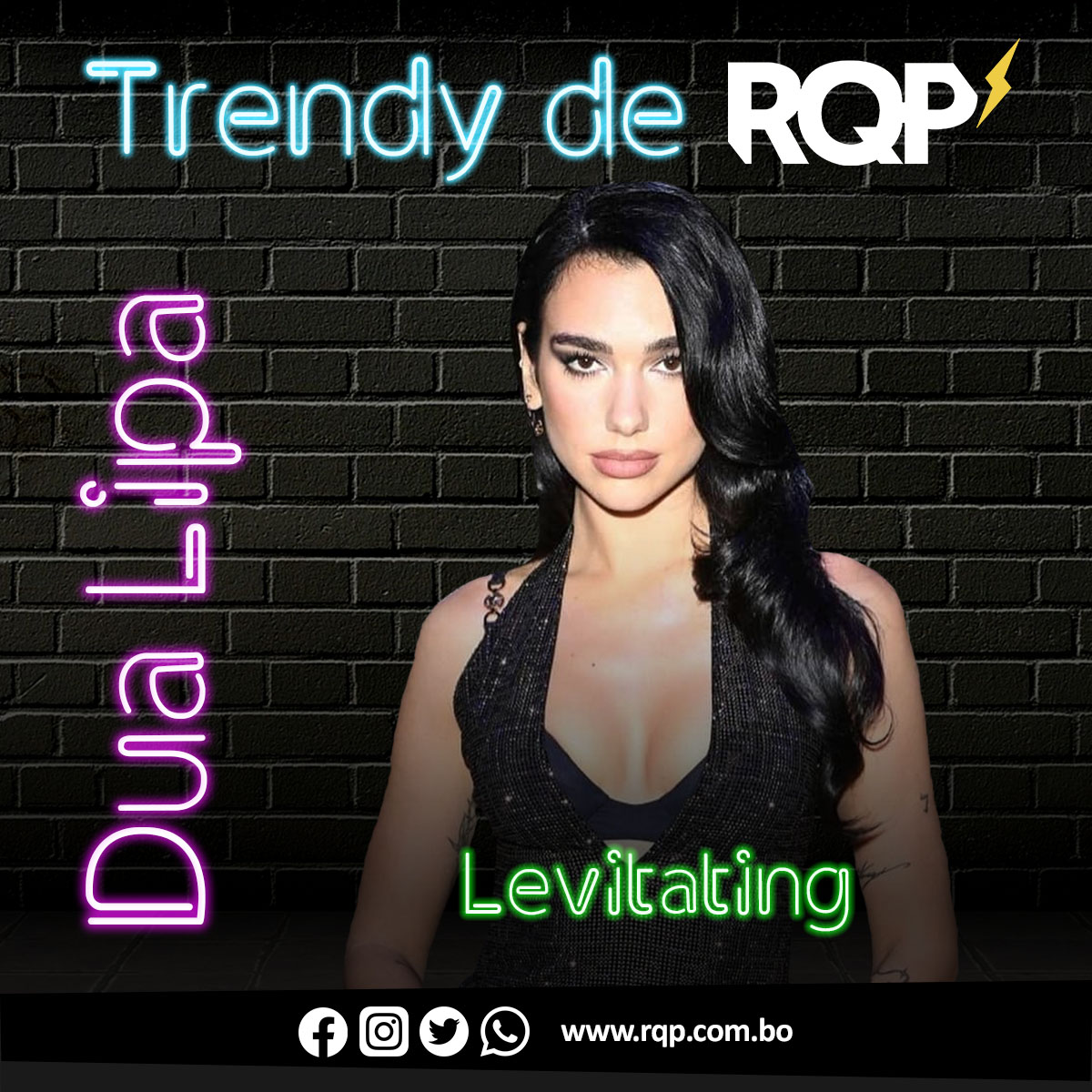 #RQP #Trendy #Lunes 😎
🎙 Dua Lipa - Levitating 🎵
Escúchala en RQP⚡
📻104.5 - 104.7📡  ¡En toda Bolivia! 🇧🇴

#RQP #DuaLipa #Levitating