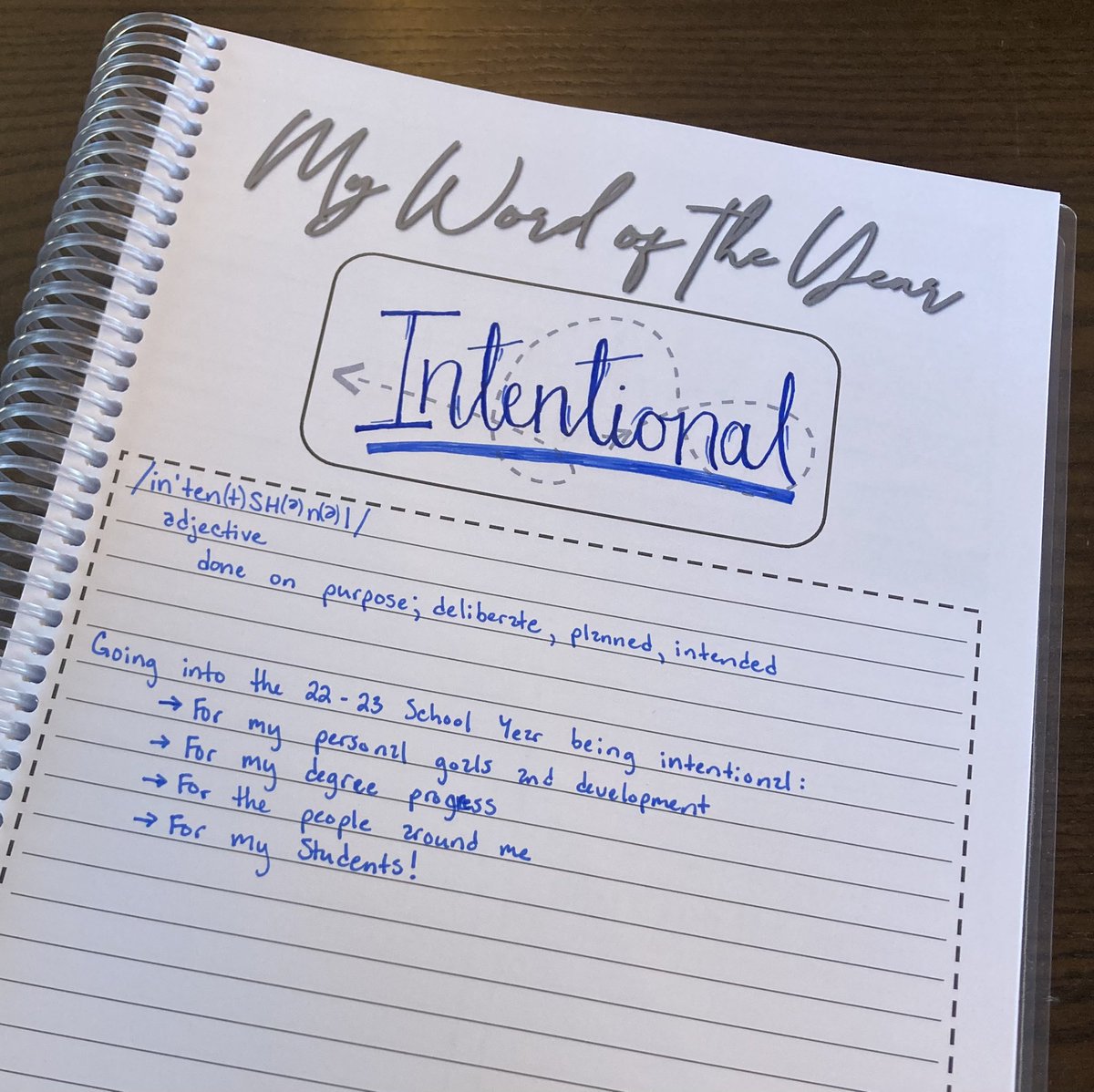 What’s your #WordOfTheYear? Mine is all about being the best version of myself while preparing for the journey ahead! #SeniorYear #ClassOf2023