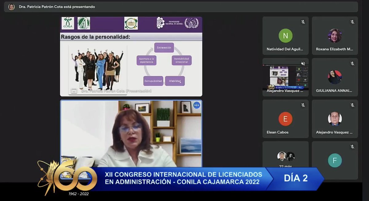 Patricia_Patron's tweet photo. Agradezco la invitación para participar como ponente en el Congreso Internacional de Licenciados en Administración- CONILA Cajamarca 2022 con el tema: Emprendimiento. El Rol de La Mujer y Cualidades del Licenciado en Administración #Perú #CONLA #CONLABCS #TecNM #ITLaPaz #BCS #mx https://t.co/WfJhcqb94i