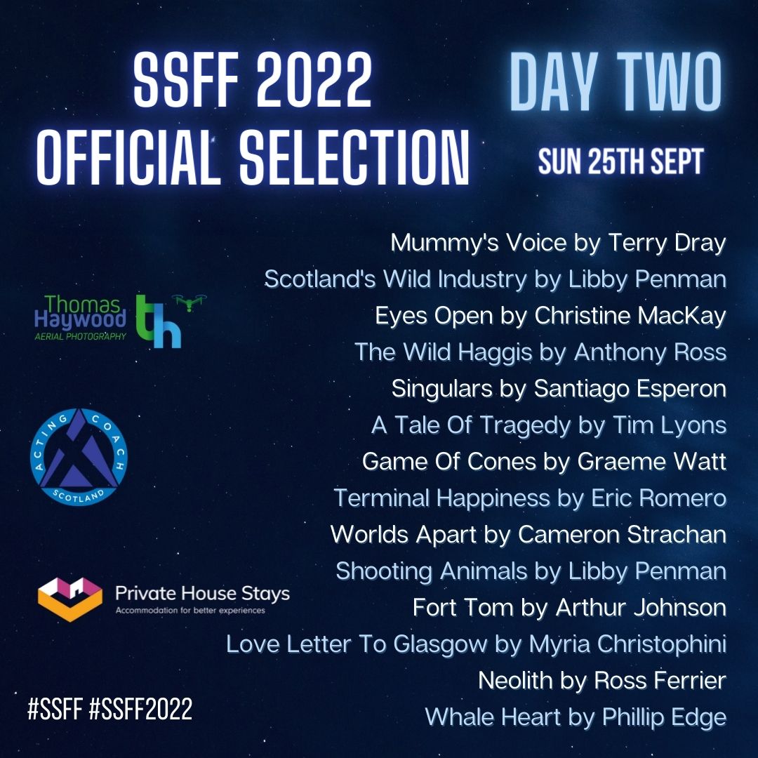 Scottishshorts's tweet photo. Day 2 Line Up!🎥🎞🍿
Sun 25th Sep 2022, 5-11pm @ The Scottish Storytelling Centre, Royal Mile, Edinburgh. 14 great new short Scottish films, including 5 prize-winners who will scoop a total of 8 awards 🥇🥈🥉

#SSFF #SSFF2022 #film  
@hello_acs
@thaywoodphoto
@Private_House https://t.co/gckMocaiOO