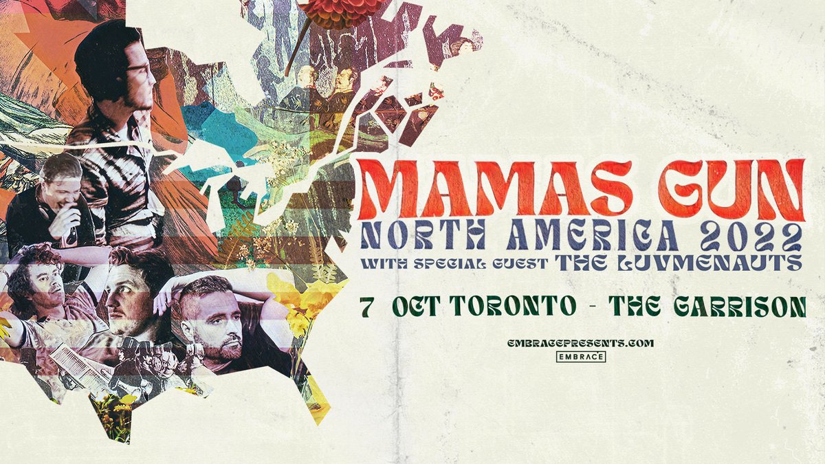 JUST ADDED: Eclective Toronto-based collective <a href="/TheLuvmenauts/">The Luvmenauts</a> are joining <a href="/MamasGun_UK/">Mamas Gun</a> on stage at @TheGarrisonTO on October 7th. Don't miss out - grab your tickets today.
🎟 bit.ly/3lutLt8