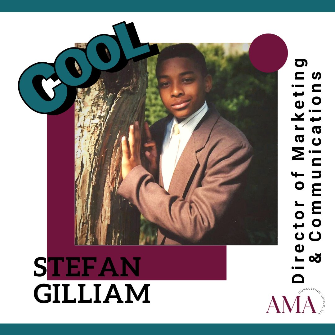 AMAConsulting_G's tweet photo. Our leadership team is better than yours! :) Check out this childhood picture of our very own Stefan Gilliam, Director of Marketing &amp; Communications. Isn't he looking like Mr. Cool?! https://t.co/Jlley2VQzp