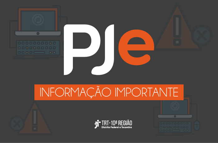 PJe fica indisponível no final de semana para migração do sistema
trt10.jus.br/ascom/?pagina=…
