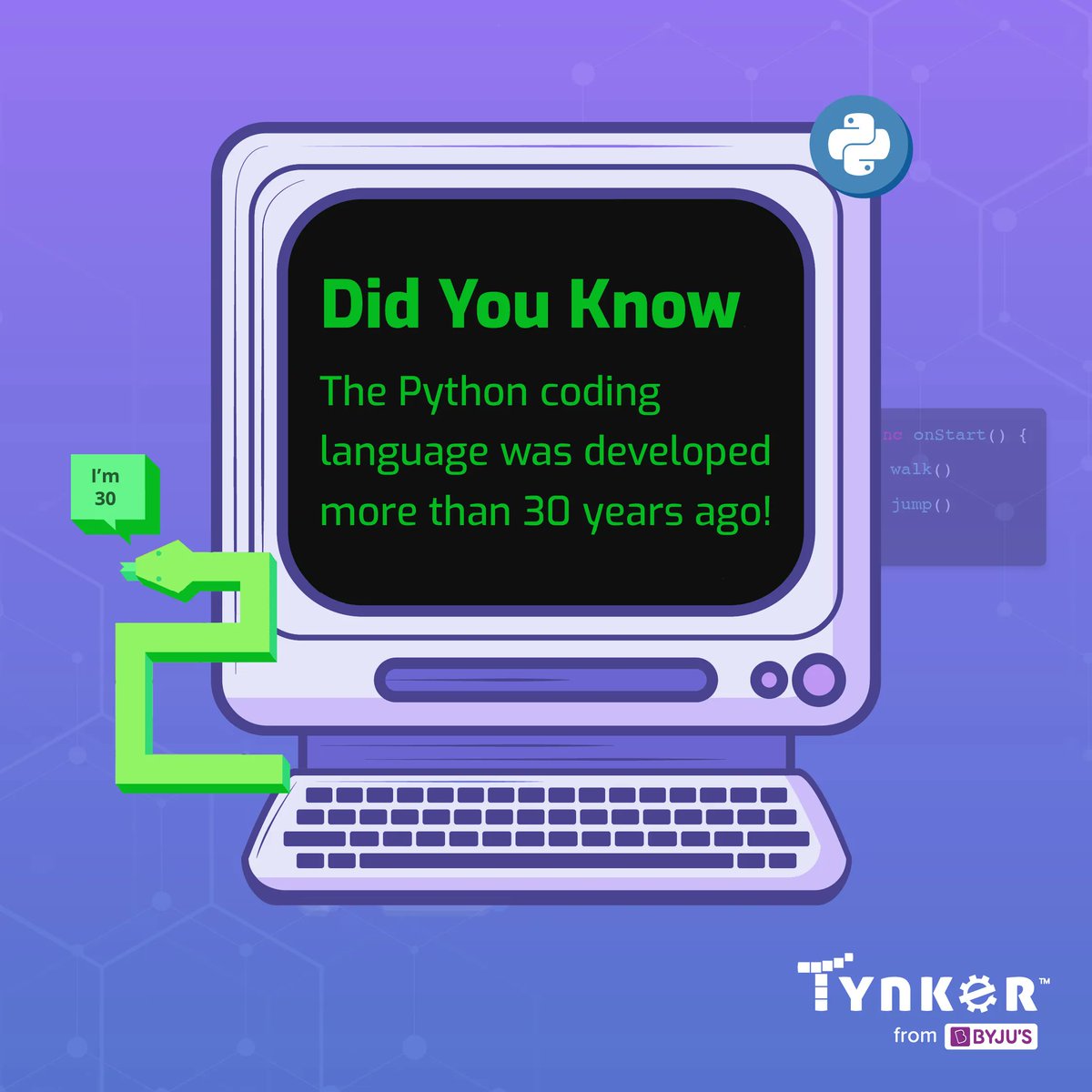 gotynker's tweet image. Learn Python and other Real-World Coding Languages at Tynker. Sign up today! Link: tynker.com/parents/courses
#KidsCoding #CodingFact #KidsLearning #Coding #PythonCoding