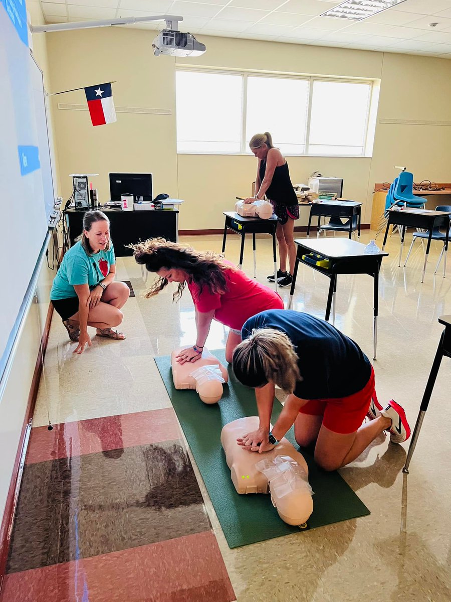Nurse Annie conducting CPR training for staff!