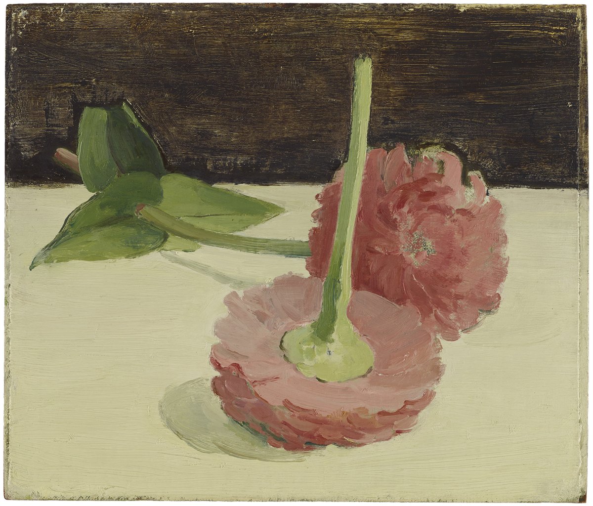 Matthew Marks Gallery will be closed in New York and Los Angeles during the weeks of August 15 and 22.
 
“Making a Painting” will reopen in Los Angeles on Tuesday, August 30.

#AlbertYork Two Zinnias, c. 1965
