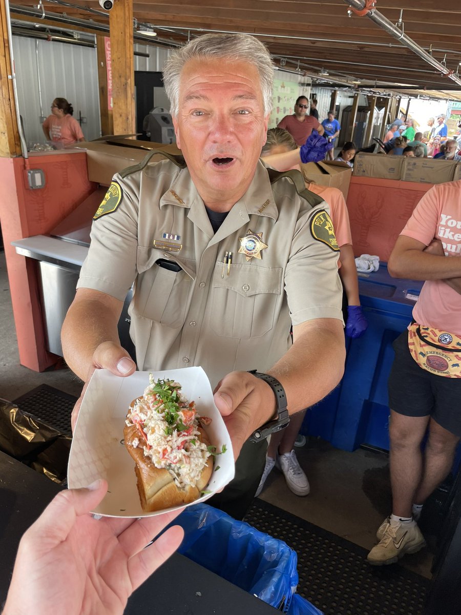 J.R.’s Southpork Ranch (@jrssouthpork) on Twitter photo Celebrity Ranch Hand sighting at the <a href="/IowaStateFair/">Iowa State Fair</a> today. <a href="/PolkSheriffIowa/">Polk Co Sheriffs Ofc</a> Kevin Schneider was helping sling Lobster Rolls today! #SeeYouAtTheRanch Celebrity Ranch Hand sighting at the <a href="/IowaStateFair/">Iowa State Fair</a> today. <a href="/PolkSheriffIowa/">Polk Co Sheriffs Ofc</a> Kevin Schneider was helping sling Lobster Rolls today! #SeeYouAtTheRanch