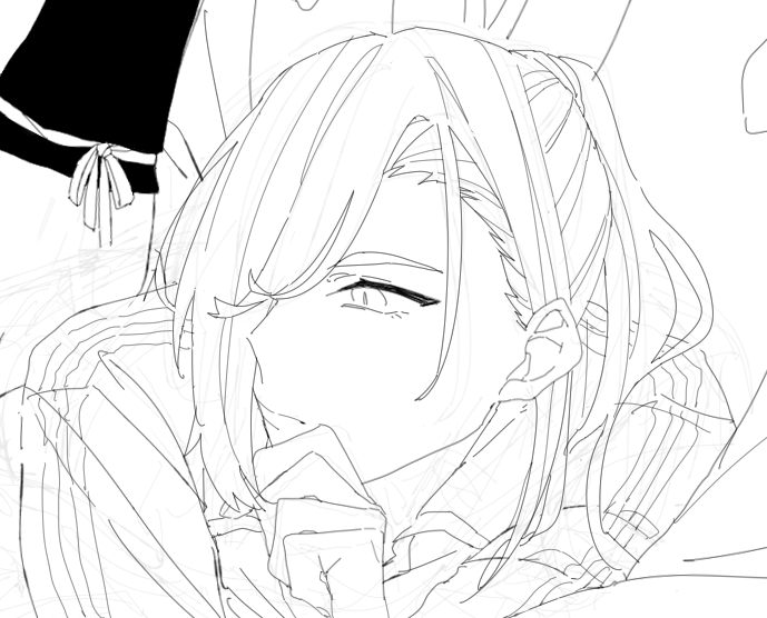 進捗
まだまだ線画 