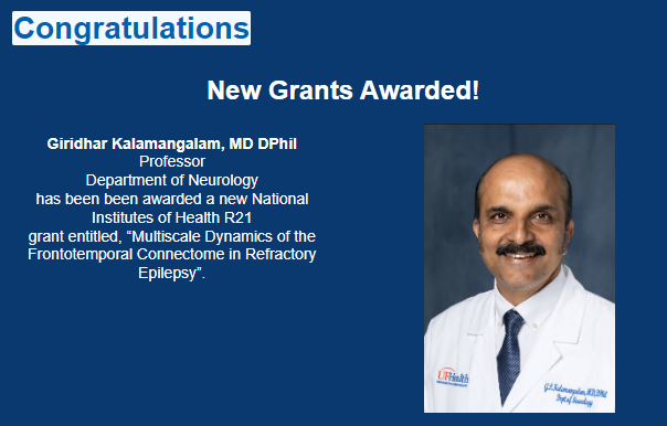 Congratulations to our division chief for his new grant!!