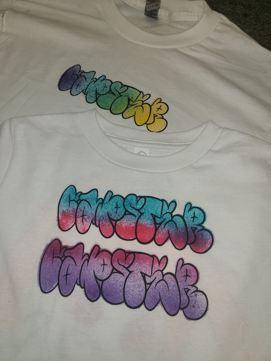Enlight36's tweet photo. *FUNDRAISER*
CAPS IN FUR - NEW SHIRT AVAILABLE FOR PURCHASE THROUGH DM

PLAIN WHITE TEE-$25

SPRAY DYED-$40
(4 COLORS OF YOUR CHOSE) 

WE THOUGHT OF THIS SPRAY DYE PROJECT FOR A NEW WORKSHOP ACTIVITY AND MADE ADDITIONAL SHIRTS FOR PURCHASE! PROFITS WILL FUND FUTURE WORKSHOPS ✨️ https://t.co/BVgMaYJBbX