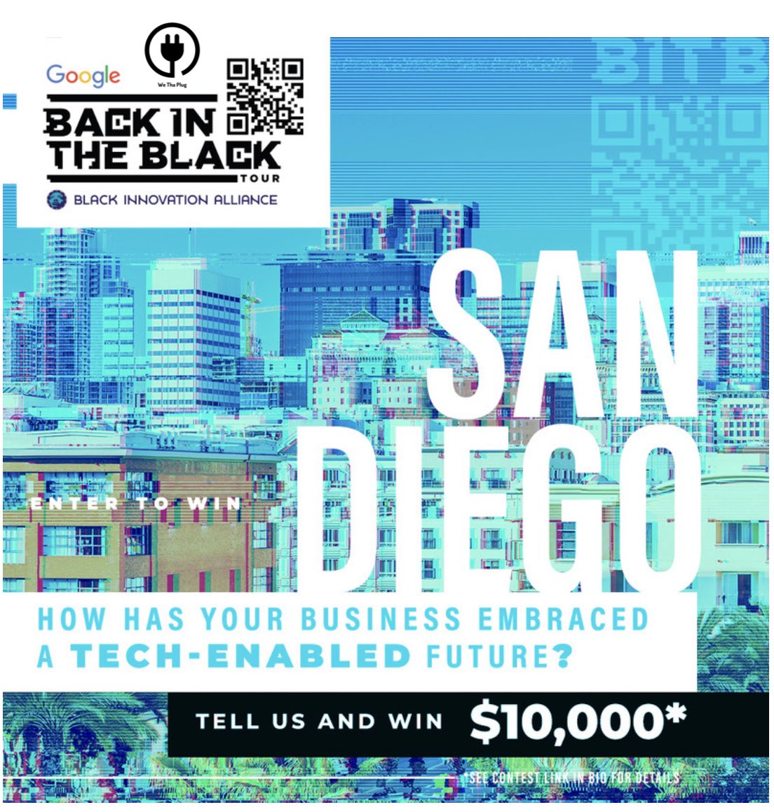 It’s on now! <a href="/WeThaPlug1/">We Tha Plug</a> has partnered with <a href="/Google/">Google</a> &amp; BIA to launch Back in the Black – a grant program that will award a business owner in San Diego County with $10,000 Grant Applications will be accepted until August 25. Learn more + enter to win: ow.ly/sKZv50Kg878