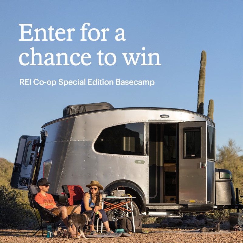 REI's tweet photo. Hey, members! Enter now for your chance to win an REI Co-op + @Airstream_Inc Special Edition Basecamp Travel Trailer. #REImember
No purch. nec. Ends 9/5/22. REI members as of 8/7/22 18+, 48 continental US (excl. AK & HI), Rules: https://t.co/EQwjU3zNJh