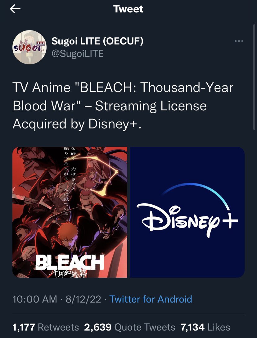 Is 'Bleach' On Disney Plus?