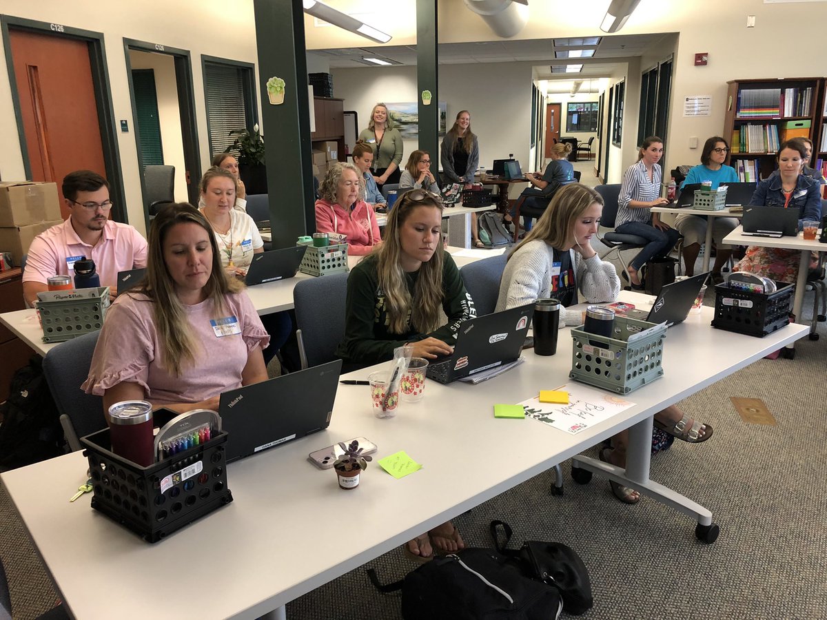 Our awesome new special education teachers participating in a professional learning session about KAMI Digital Classroom.
