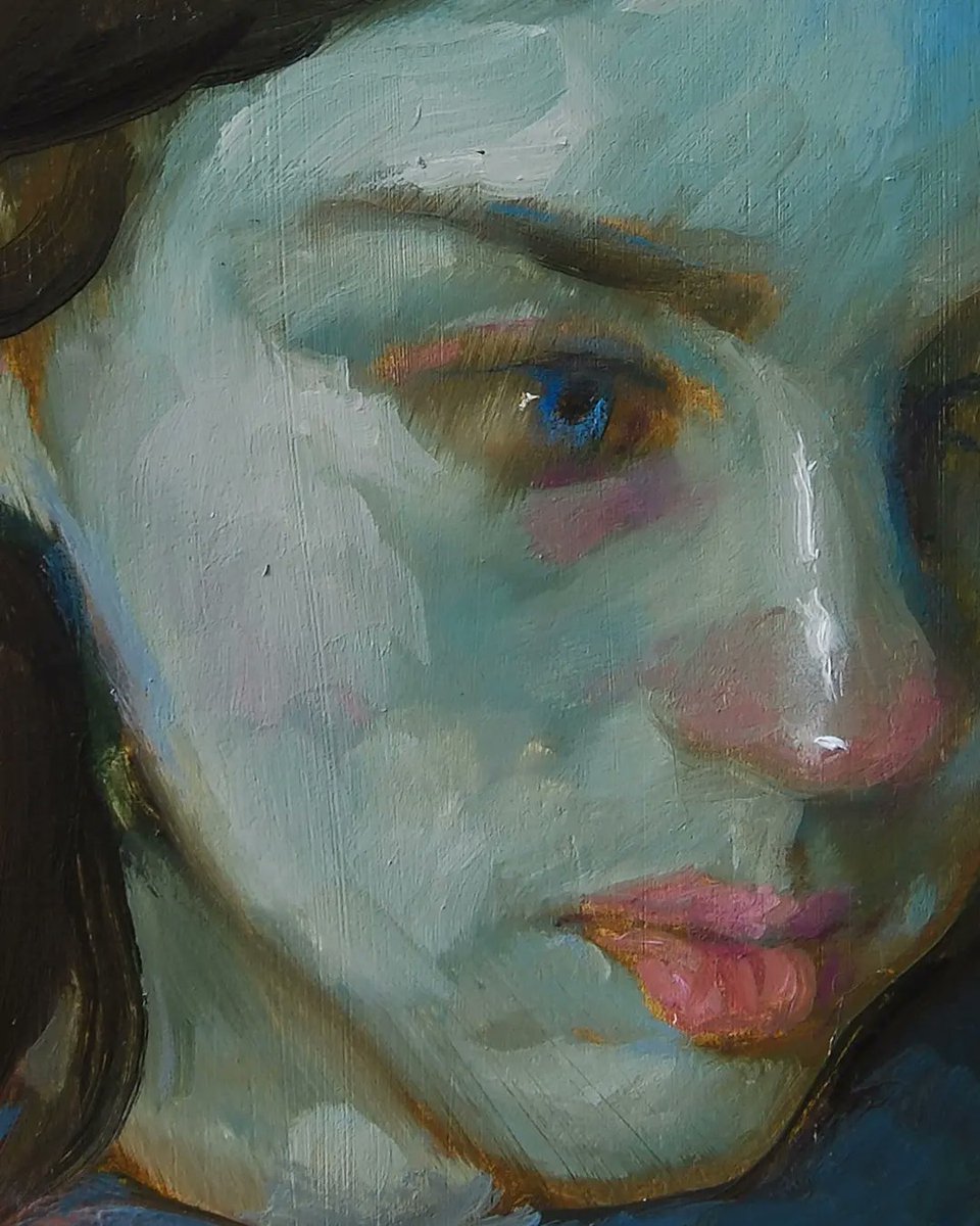 'neon', 20x15cm, oil on mdf. this one is up for sale!