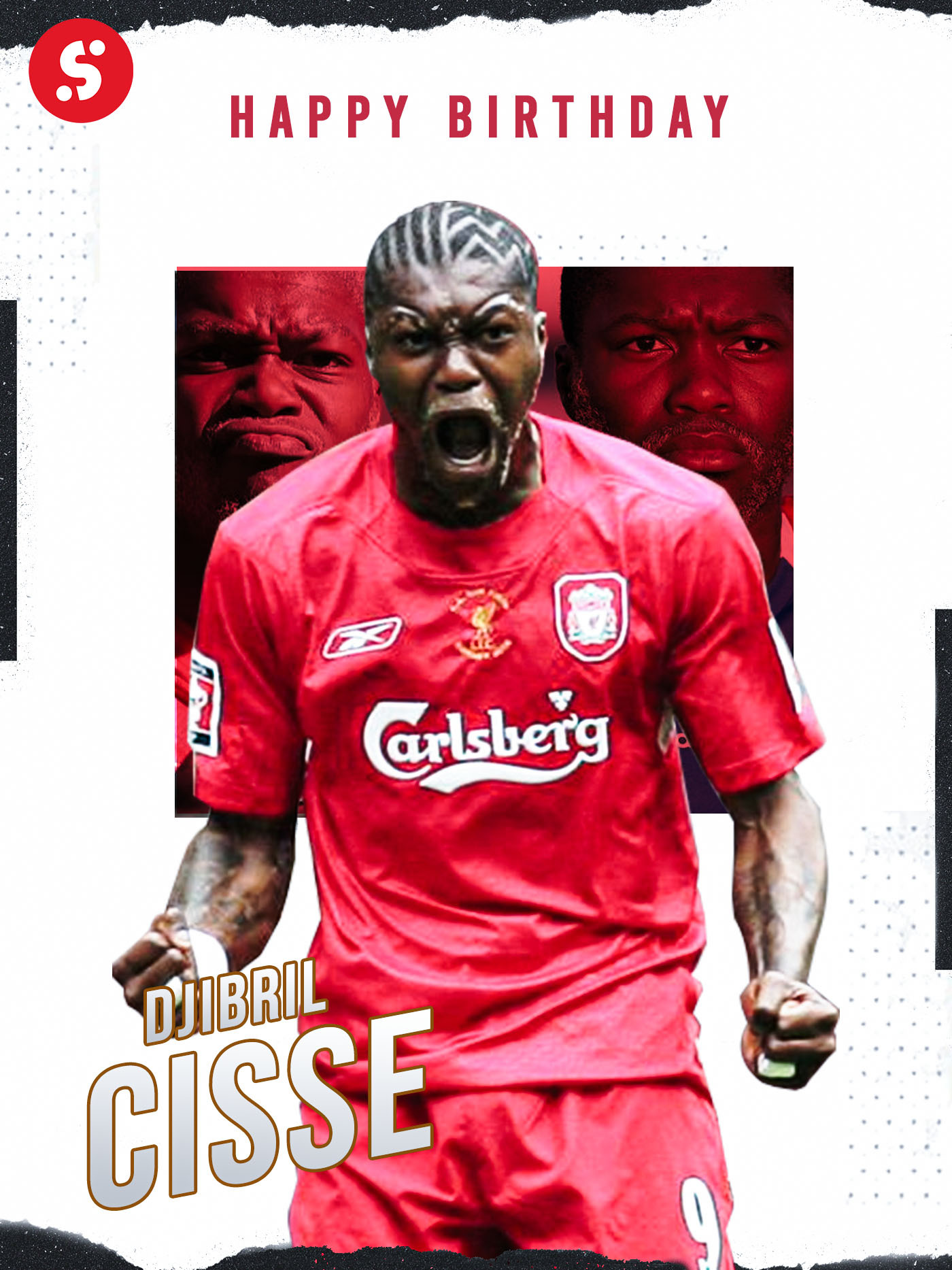 Happy birthday to former Liverpool forward Djibril Cisse, who turns 4  1  today!      