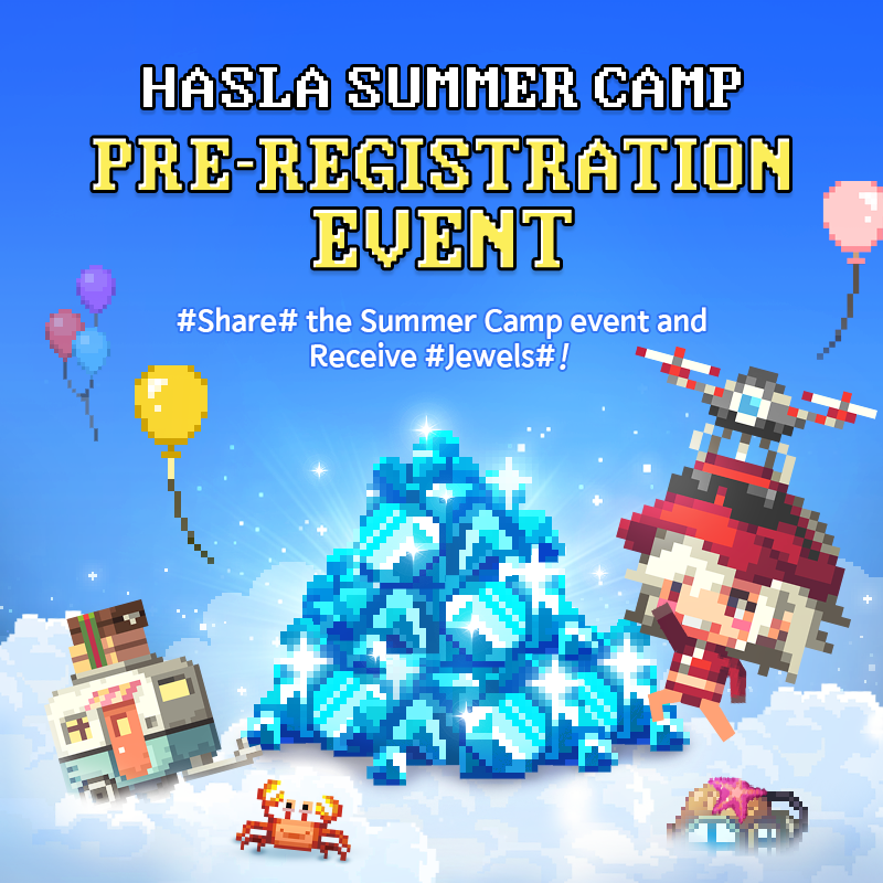 CrusadersQuest's tweet photo. [CQ HASLA SUMMER CAMP Pre-registration Post Sharing Event]

Chocolat will be giving out 40 Jewels to Captains who spread the news of the HASLA SUMMER CAMP! 

Check out our Facebook for more info!
▶️ https://t.co/GMPkh02BNR

#CrusadersQuest #CQ https://t.co/cdLosf2i7o
