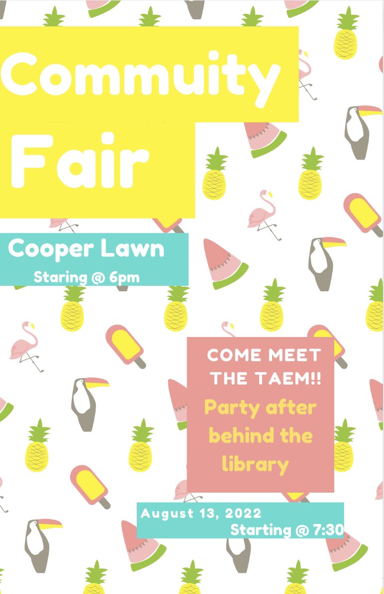 All Students Welcome!!!