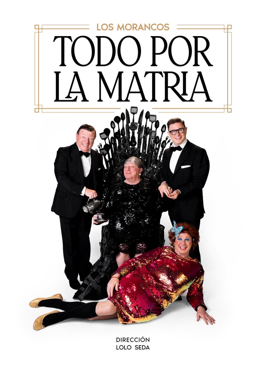 .<a href="/LosMorancos/">Jorge y Cesar</a> llevarán ‘Todo por la matria’ al Auditorio el próximo 24 de agosto.
El dúo sevillano formado por Jorge y César Cadaval trae a #Almería su nuevo espectáculo, en el marco de la programación de #FeriaAlmería2022 #MásCapitalMásAlmería🏴󠁧󠁢󠁥󠁮󠁧󠁿