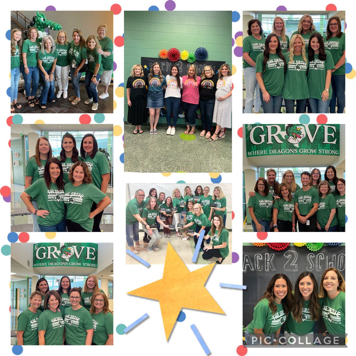 #theGrove is ready to welcome our Dragons. 🐉📚💚We are #DragonProud #InspireExcellence