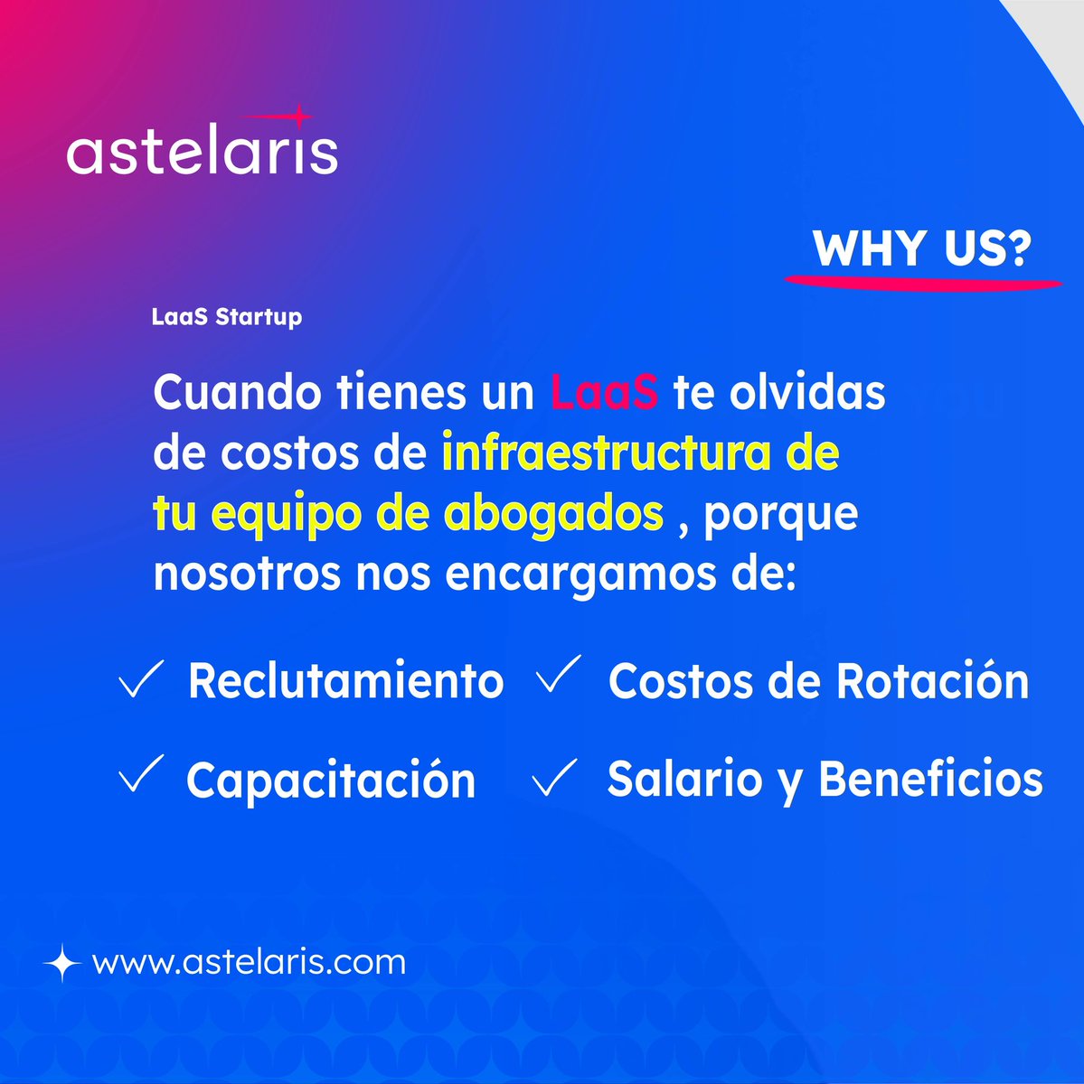 astelarismx's tweet photo. WHY US? 
Porque con nosotros siempre tendrás el soporte de tu equipo de abogados para tu Startup 🚀💥 

“In LaaS we trust” 🙏🏻 

+ info: 
👉🏻 https://t.co/HSjfuqha2k
.
.
#astelaris #startups #mexico #latam #venturecapital #fintech #legalexperts #pymes https://t.co/1jeHKx04Mk