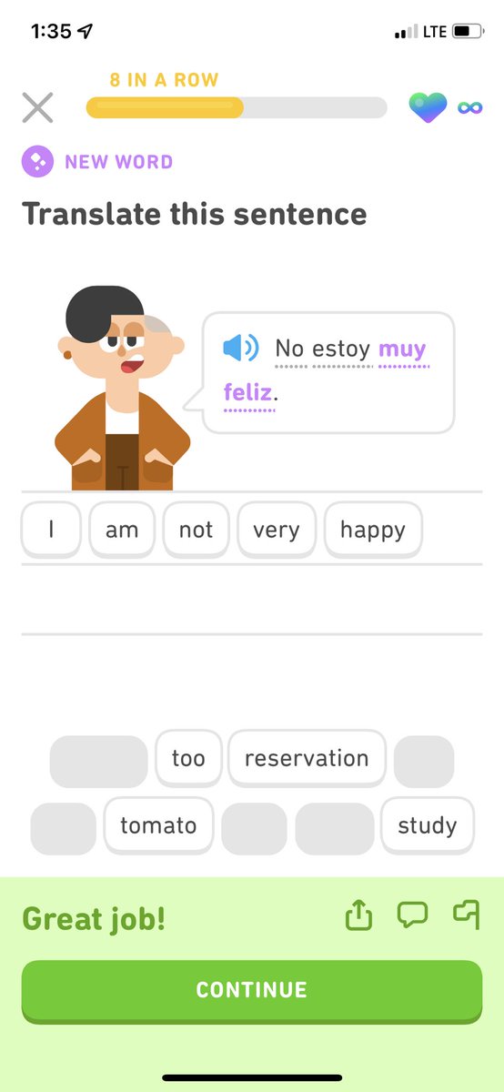 ive learned all the spanish i need