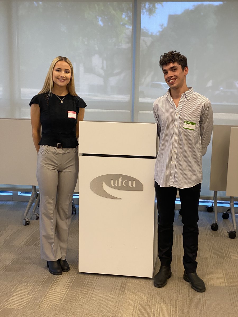 Yesterday, we got to see what our students have been up to at their #SummerInternship with <a href="/UFCU/">UFCU</a> 👏 How cool! Thanks for having us!