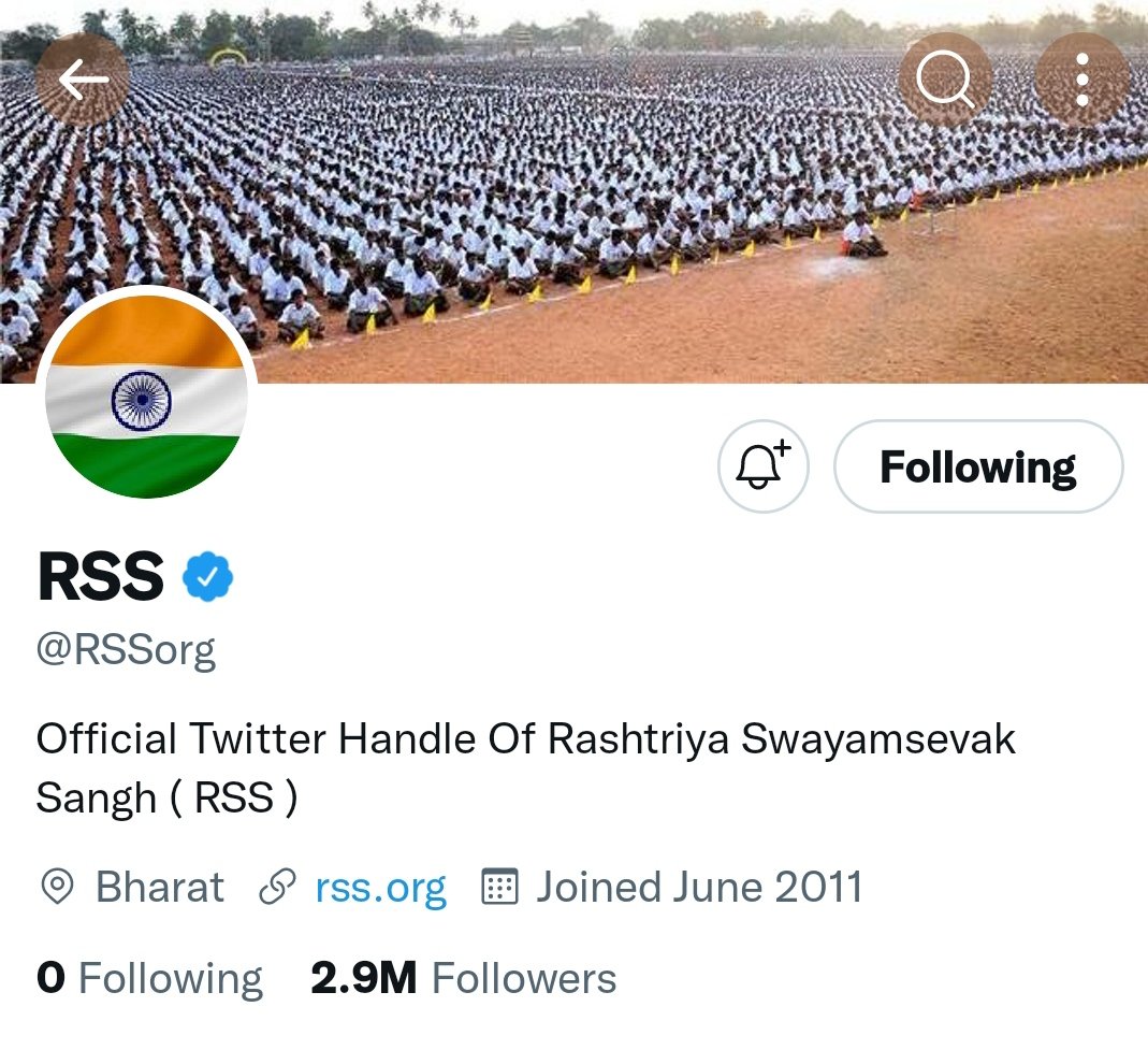 BeingArun28's tweet image. RSS Changed Profile Picture . 

#HarGharTiranga