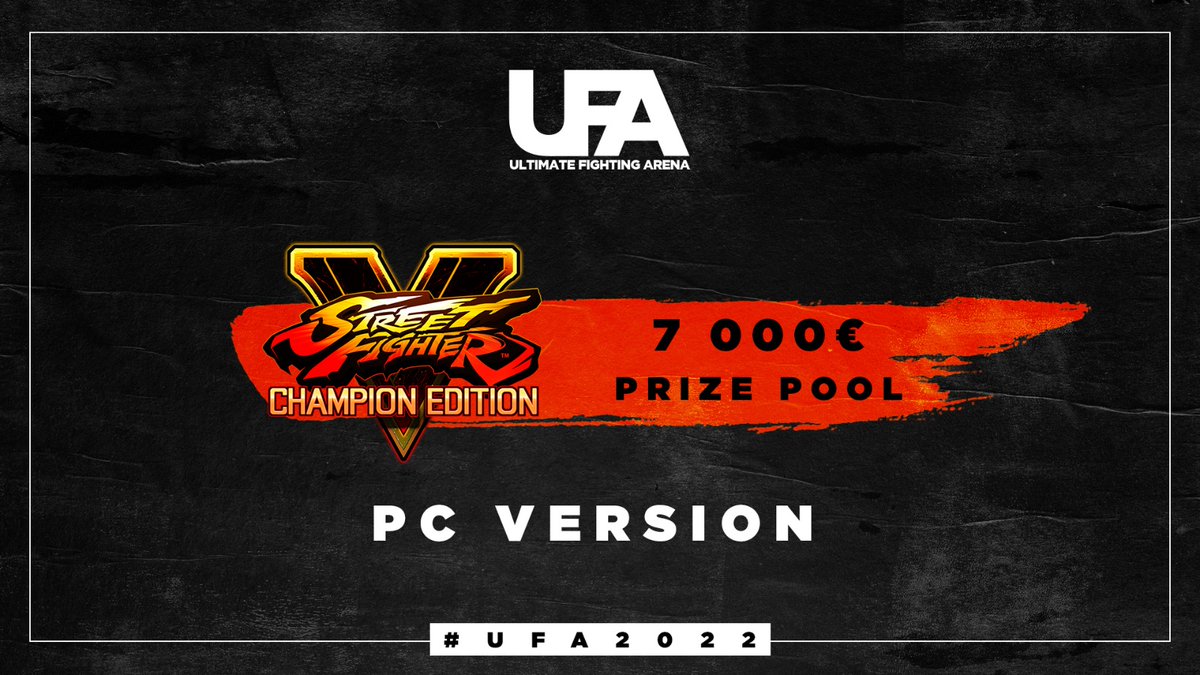 PC master race ? 144hz ? Happy to announce that the #UFA2022 SFV tournament will be on the PC version 🖥️! ⏰Early Bird Tickets are available until August 21th! 🎫Registration here: ufa.gg 📅 November 11-13 📍 Docks de Paris, Grand Paris #UFA2022