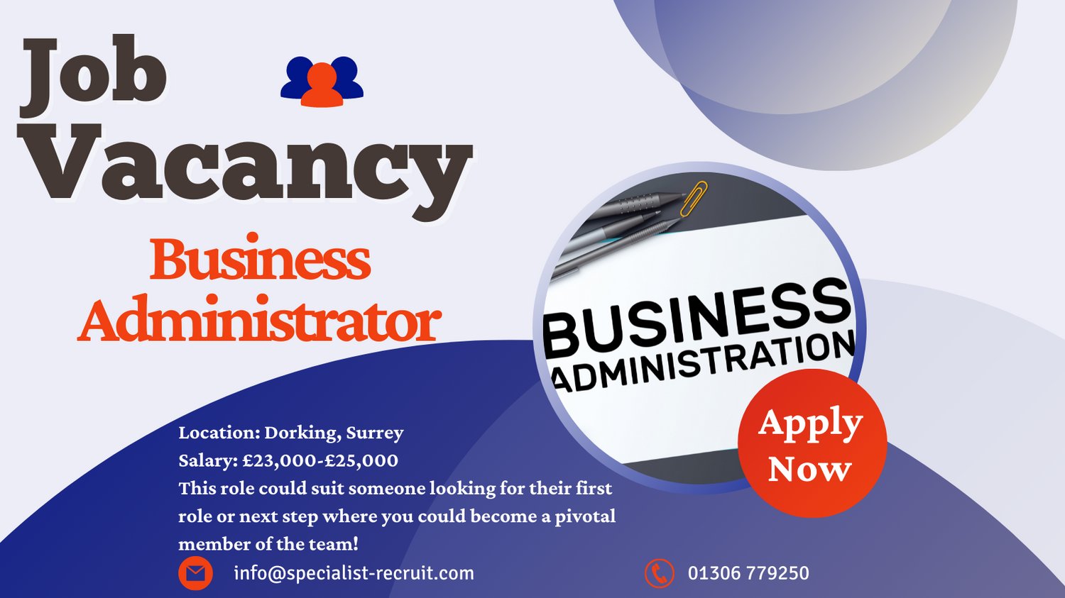 Specialist Recruit on X: “Business Administrator vacancy alert