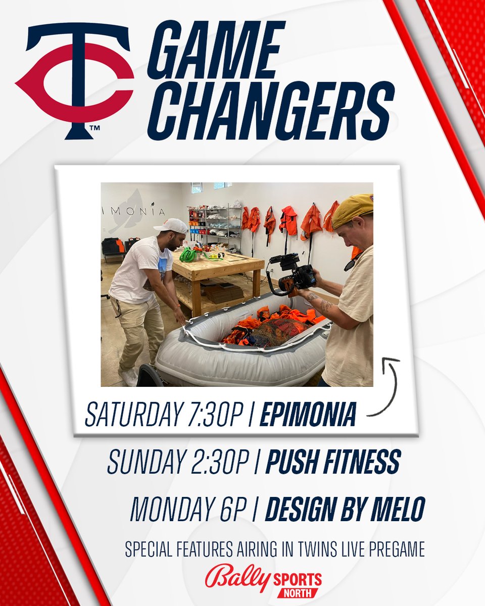 The <a href="/TwinsCommunity/">Twins Community</a> Game Changers program highlights small, minority-owned business making a big difference by giving back. Tune in to Twins Live as we highlight their stories of leadership and purpose, with the hope to inspire others.

<a href="/Twins/">Minnesota Twins</a> | #MNTwins
@EpimoniaMN