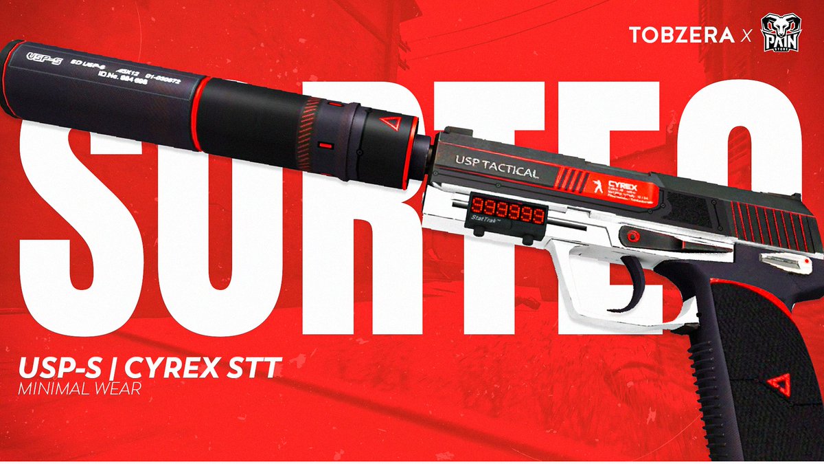 🔥 USP-S StatTrak | Cyrex (Minimal Wear) 🔥

☑️Requisitos:
🔹Seguir a @PaiNNN1973
🔹Seguir a @totito_cardozo
🔹Etiquetar a dos amigos!
🔹Like❤y RT🔁

📅Se sortea el Viernes 19/08!

📺 Twitch.tv/xTobzERA

#BeTheGoat 🐑