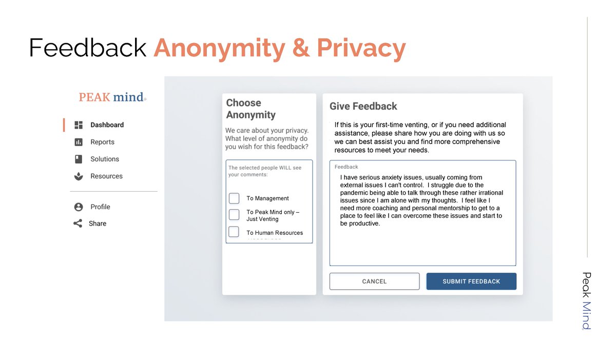 PeakMindOnline's tweet image. #Anonymity &amp;amp; #PrivacyAtWork 

Data helps drive action steps and can still remain private and secure.  #DataMatters #PrivacyMatters #MyChoice