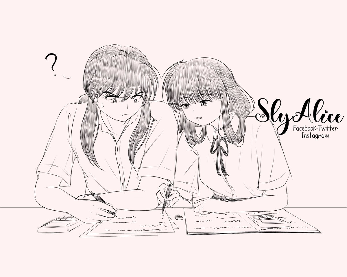 SlyAliceArt's tweet photo. 🌸INUKYO MONTH🌸
Día 10: Luchar lado a lado
Kikyo ayuda a Inuyasha en sus estudios. ¡Los exámenes están cerca! 📝
#InuKyoMonth2022 #MonthInuKik2022 #Inuyasha #kikyo #Kikyou #InuKyo #InuKik #犬夜叉 #桔梗 #犬桔 #InuKikmonth #InuKyoMonth #monthInuKik #monthInuKyo https://t.co/Y8PZbEZVId