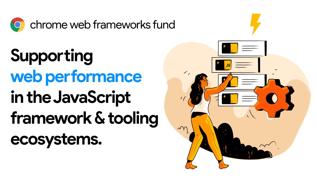 Happy to share Chrome will be sponsoring up to $500K on web performance efforts across projects including <a href="/vuejs/">Vue</a>, <a href="/vite_js/">Vite ⚡</a>, <a href="/nuxtjs/">وخر عني </a>, <a href="/astrodotbuild/">Astro</a>, <a href="/sveltejs/">Svelte</a>, <a href="/preactjs/">Preact</a> and <a href="/eslint/">Jaehyun Bae</a>: bit.ly/framework-fund…