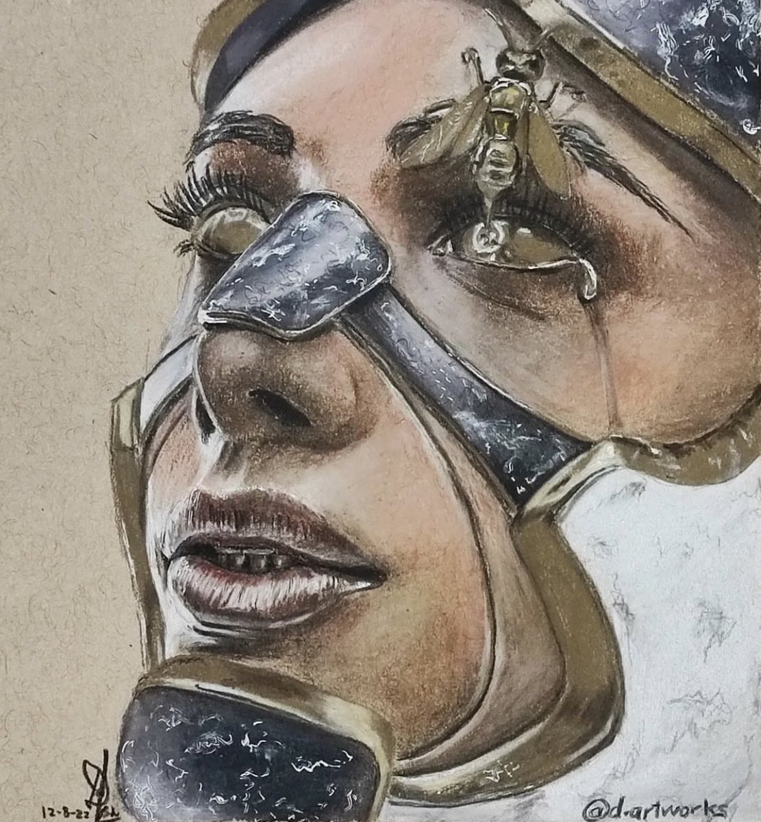 iamMaskarade's tweet photo. Never had someone illustrate one of my pieces before 🖤
Left original, right by d.artworks on IG https://t.co/77qGNMCKUT