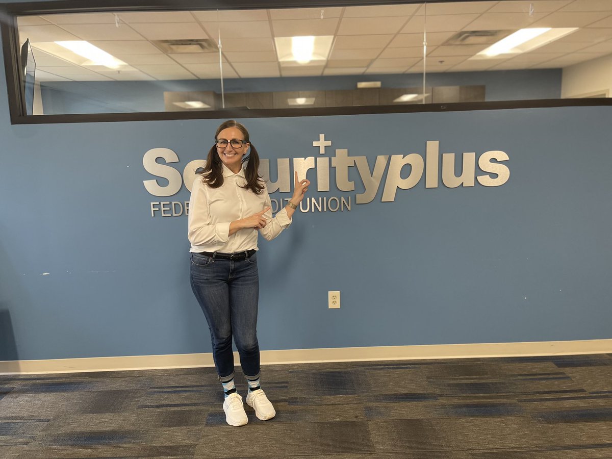 securityplusfcu's tweet photo. Today is #NERD 🤓 Day in the office and our very own CEO Tricia Szurgot showed our staff how to do it best. We have enjoyed all the themed Fridays this summer ☀️.

#nerdday #employeeengagement #funfridays #apositivedifference #creditunion #securityplusfcu #summer #fridayfun https://t.co/DL5UWAdX1O