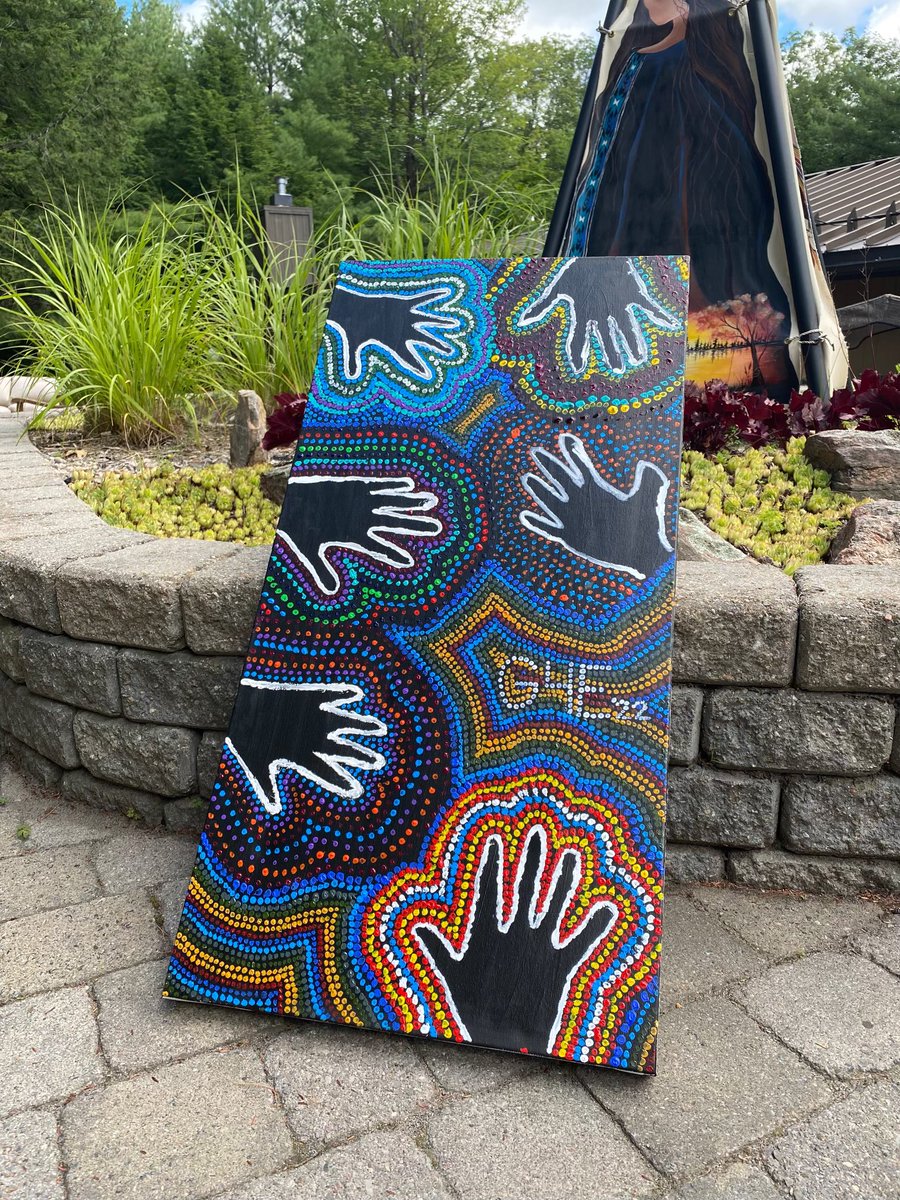 NWAC_CA's tweet photo. Here is the #G4E collaborative art project we started yesterday! This will be displayed at NWAC headquarters as a reminder of what can be accomplished when a few hands come together with a shared vision! https://t.co/3c8acS3GV8