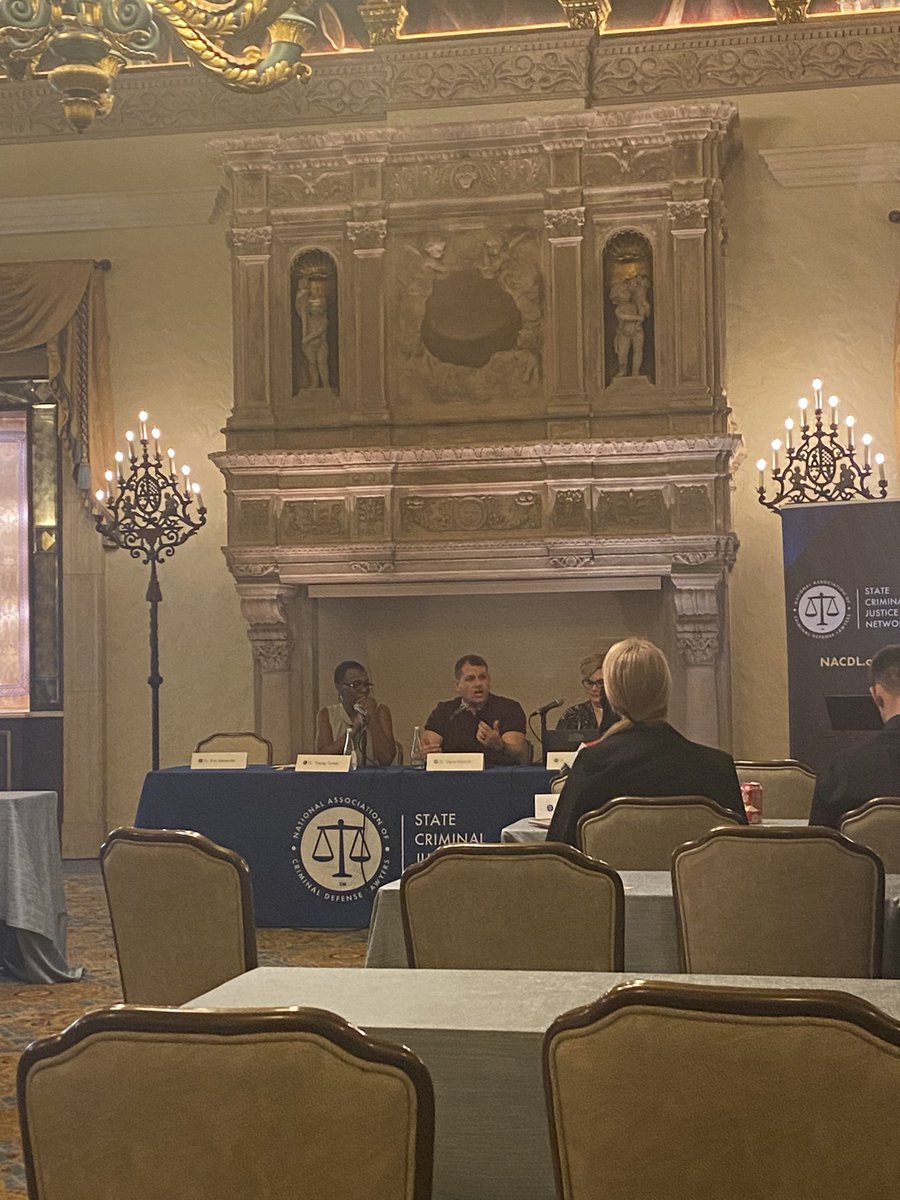KimBuddin's tweet photo. One of my favorite parts of #NACDLscjn22 is @DavidLeegarlock breaking down the journey of legal challenges to juvenile life without parole across the country.
We have to do better. #JLWOP is inhumane! https://t.co/BP3PoEGaoo