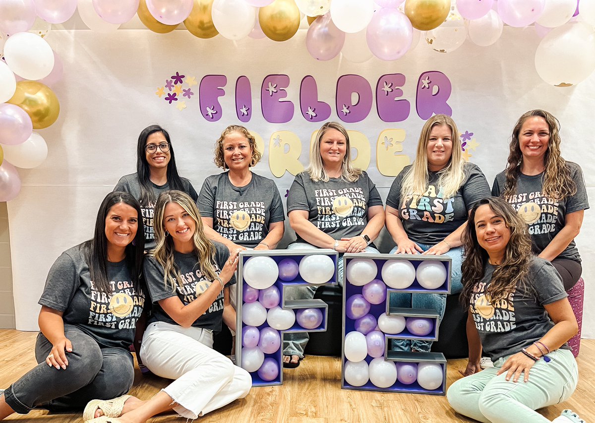 spent this week getting ready for our FIRSTIES! inspired and ready to love our littles!!💜💛✨ #firsties #fielderpride <a href="/FielderElem/">Edna Mae Fielder Elementary</a>