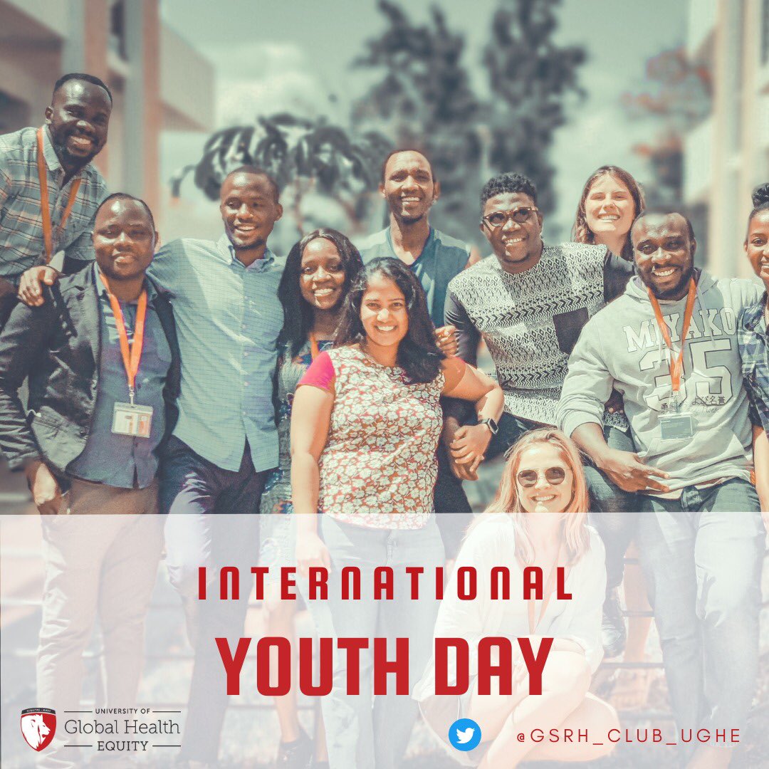 GSRH_Club_UGHE's tweet photo. Happy International Youth Day
We can always achieve so much when we work together! 
#YouthDay2022 
#InternationalYouthDay2022 https://t.co/Co4YnMd8yj