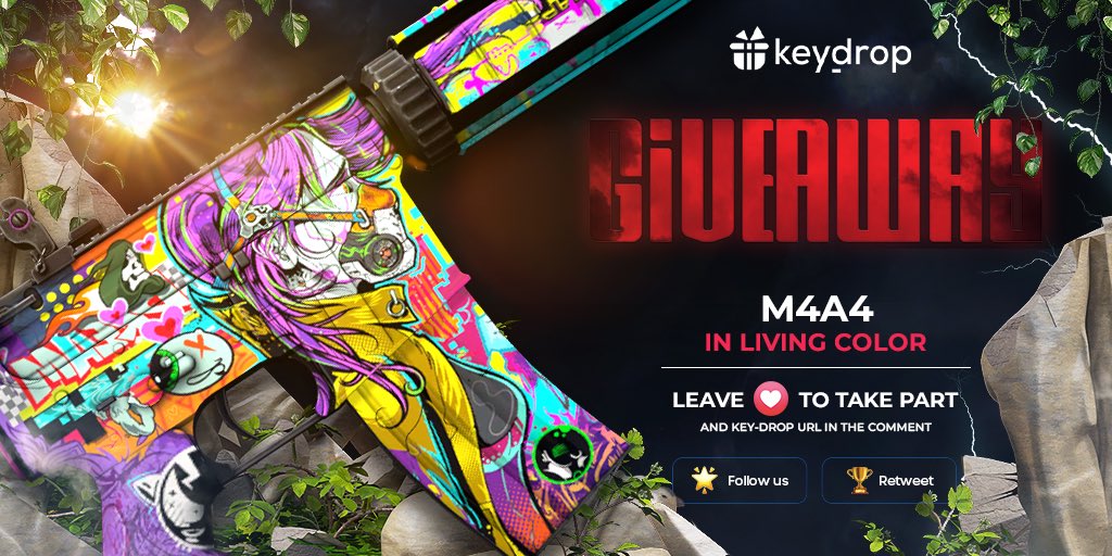 Giveaway on M4A4 | In Living Color 🎁

👊 Just leave ❤️ under the post! 
🌟 Follow us!
🏆 Retweet!
 
⏰ Wait 24 hours!

#freeskins #csgoskinsgiveaway #csgoskinsfree #giveaway #airdrop #csgocases #csgocase #csgoesport #skins #csgoskins #keydrop #keydropcom #csgo