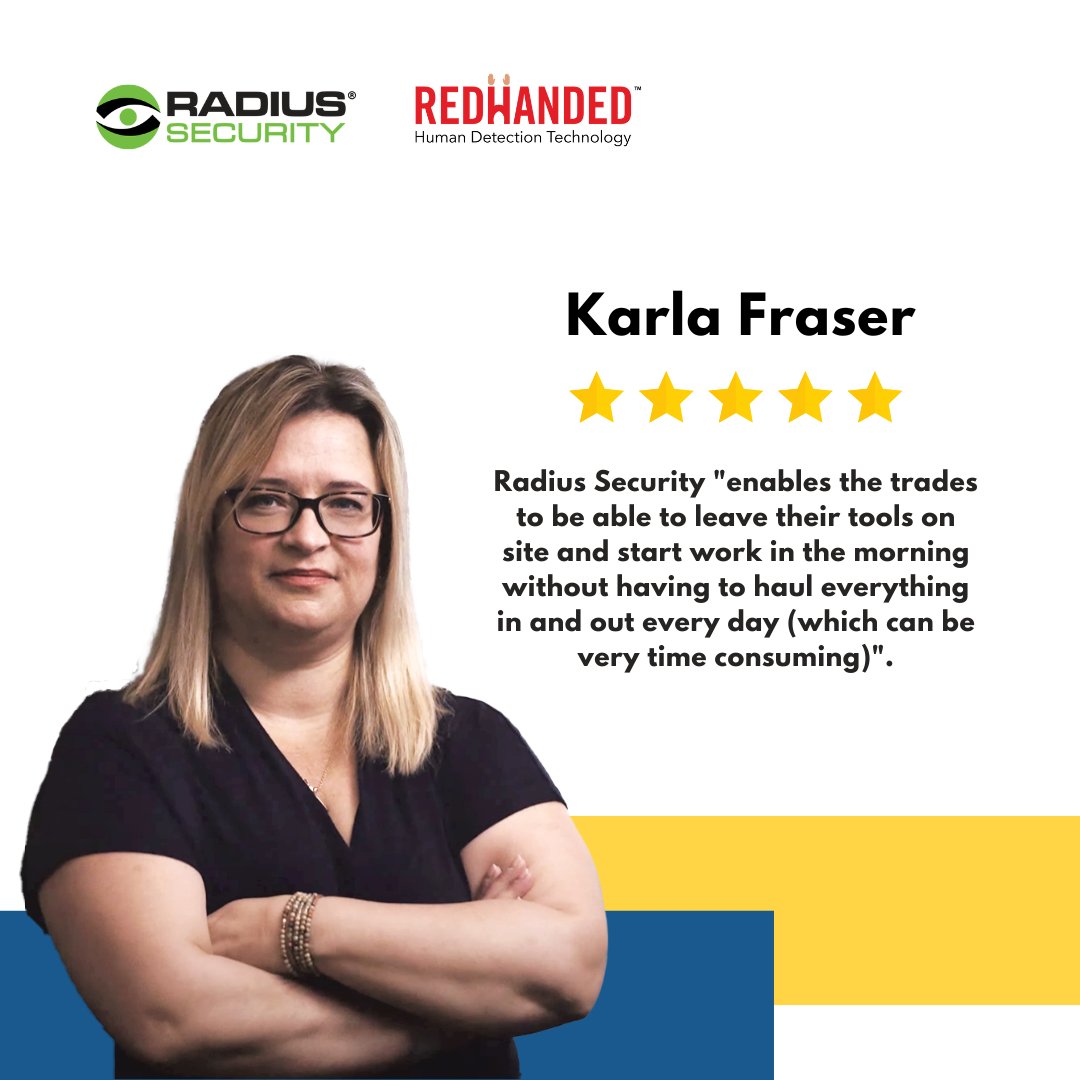 RadiusSecurity's tweet image. Meet Karla Fraser, a general contractor, and consultant for Hive Projects. 

Learn more about Karla&apos;s story and why she chose Radius Security to help her business, clienteles and trades workers find peace of mind when they&apos;re away from the site: hubs.li/Q01jXbT00

#security