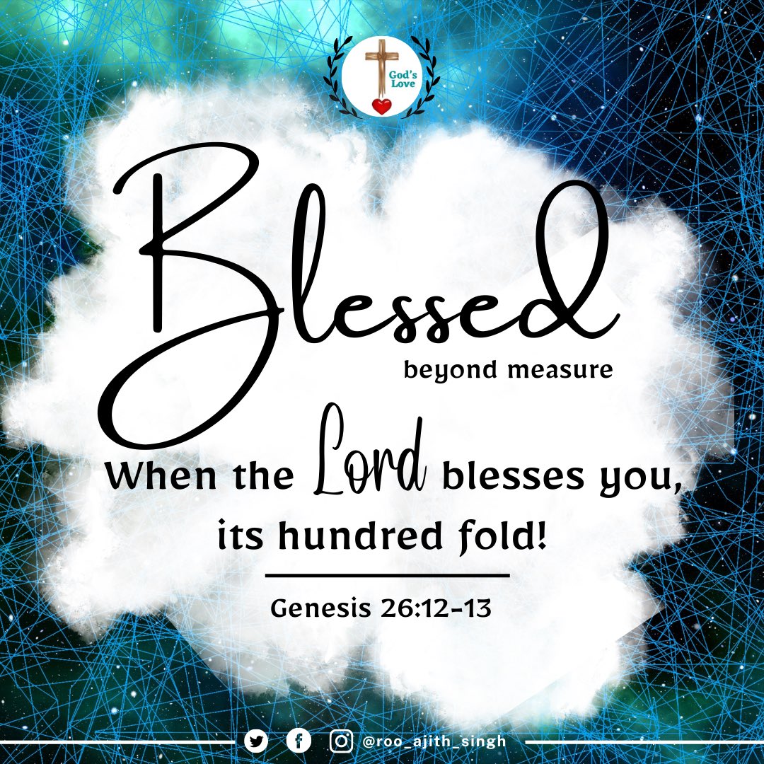 roo_ajith_singh's tweet image. When the Lord blesses you, it’s hundred fold!

Be Blessed Beyond Measure ….. 

Shalom to you in Jesus name! 

#BigGod #sheffield #uk