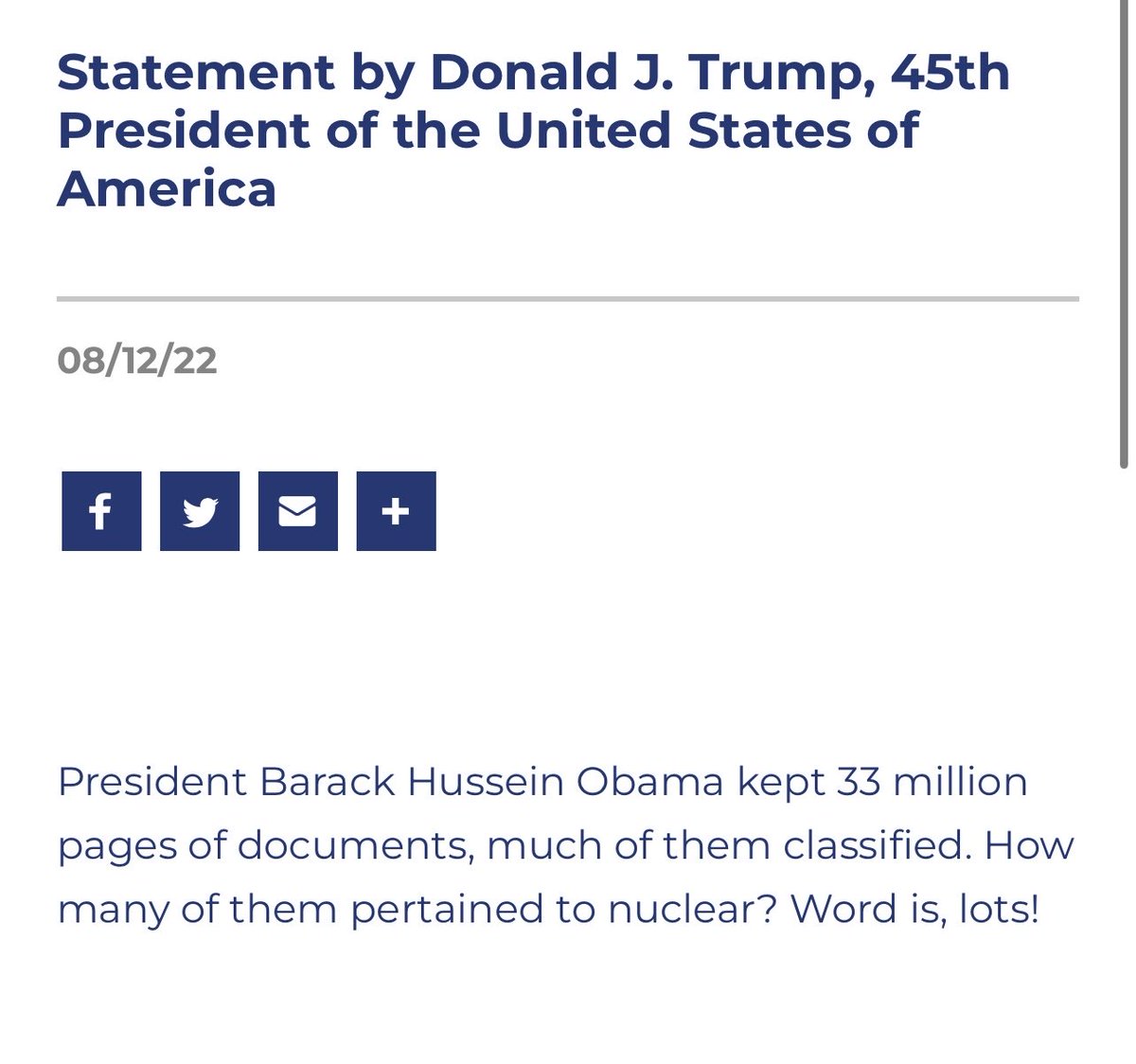 BarbMcQuade's tweet photo. National Archives has just issued a statement refuting Trump’s whataboutism to try to deflect attention from his own misconduct. Keep your eye on the ball, people!  https://t.co/VCkDXv3rij https://t.co/mbOgprRwhU