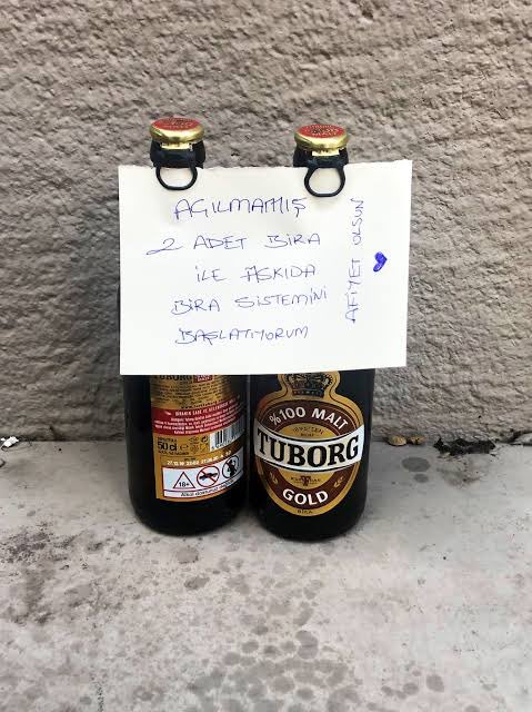 İzmir’de askıda bira kampanyası başlatıldı.