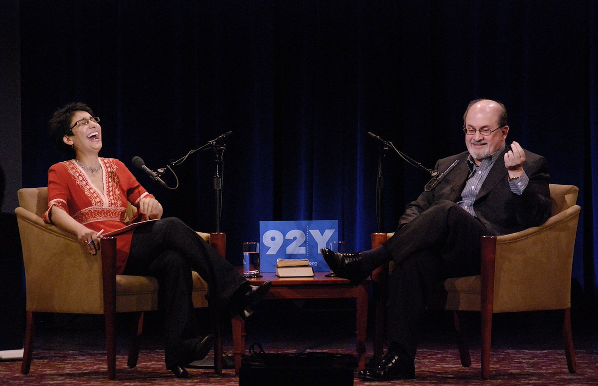 Even in the face of targeted attacks on controversial authors, I, for one, will never lose the joy I take in engaging. Never. May #SalmanRushdie emerge from surgery strong and free. And may the conversation continue. @MoralCourage @92ndStreetY