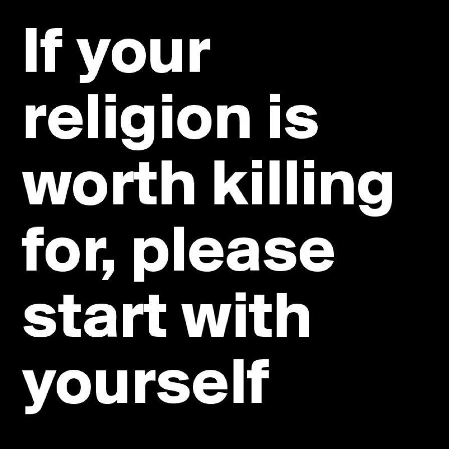 No more religion, please. #salmanrushdi