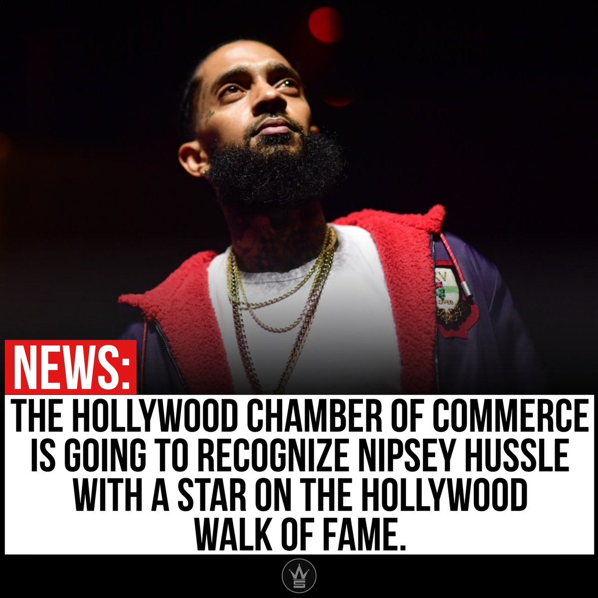 Sources say the Hollywood Chamber Of Commerce is going to be recognizing the late #NipseyHussle with a Star on the Hollywood Walk Of Fame on Monday, August 15th, which would be on his birthday! ⭐️🙏 #RIPNipseyHussle